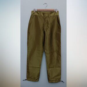Milk.it Women's Cargo Pants Shinny Olive Green 28